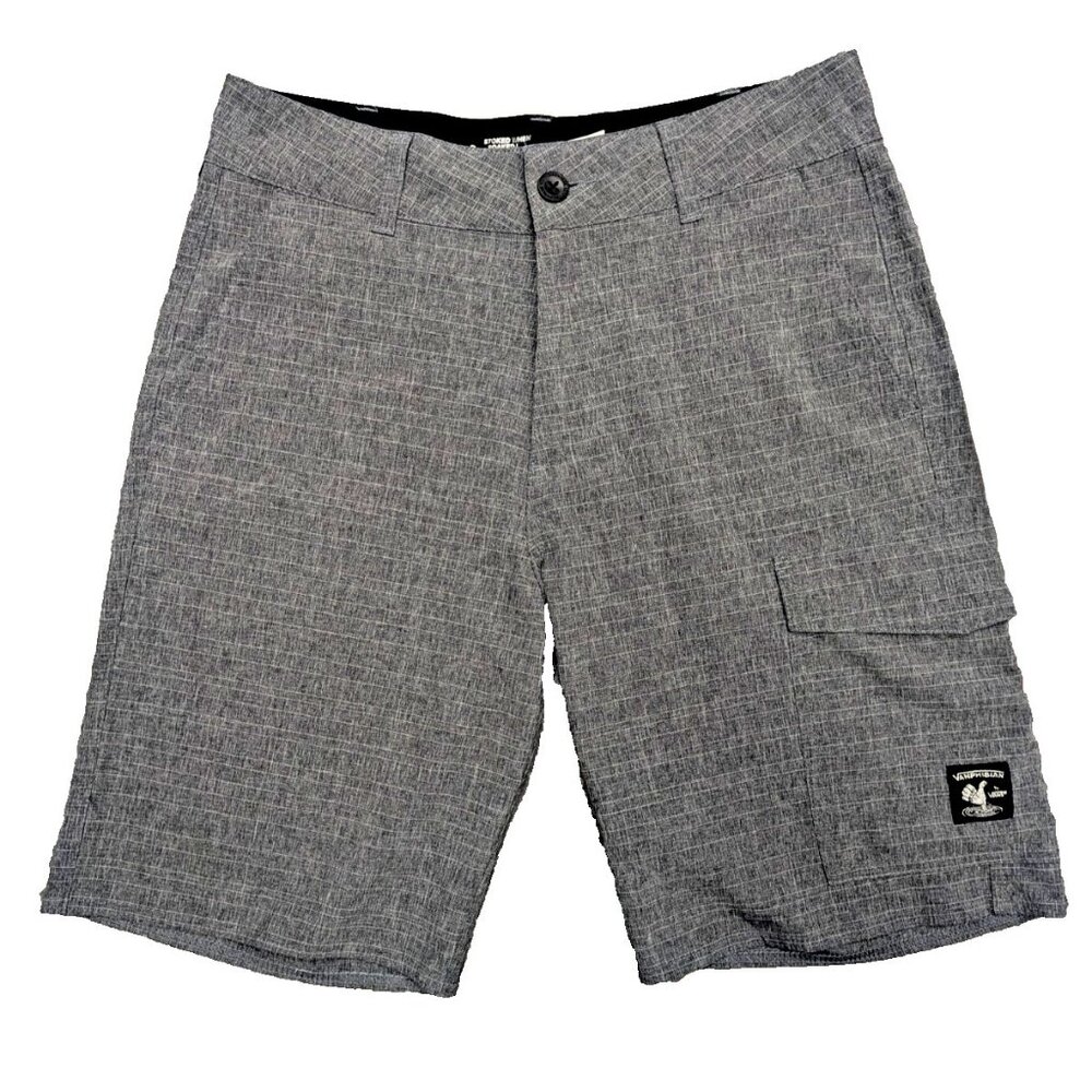 Vans f Hybrid Shorts Mens Size 30 Gray Stretch Boardwalk Dry Quickly